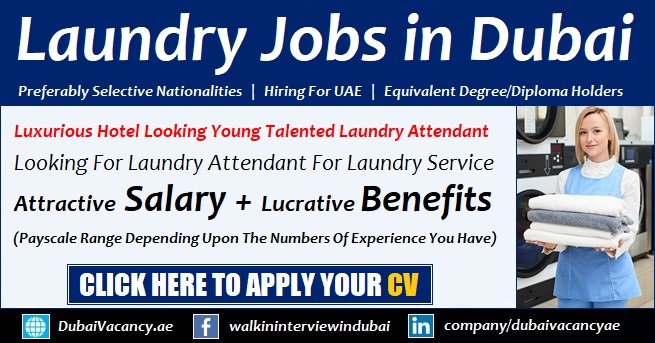Laundry Jobs in Dubai