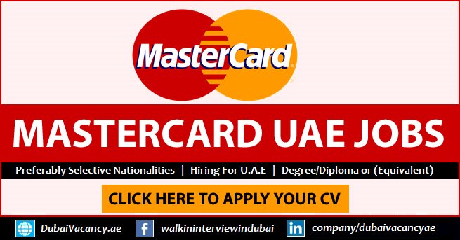 Mastercard Careers in Dubai
