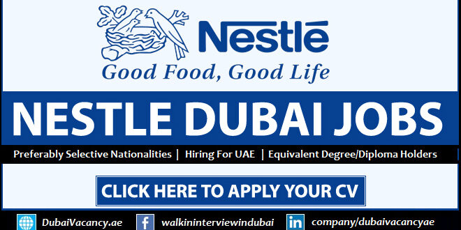 Nestlé Careers Dubai