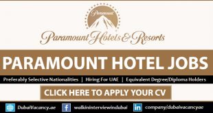 Paramount Hotel Dubai Careers