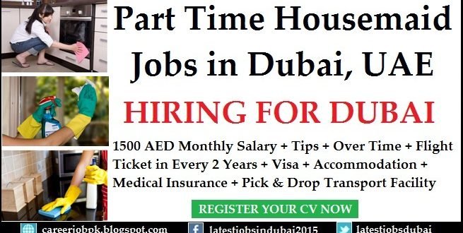 Part Time Housemaid Jobs In Sharjah For Freshers Apply Online