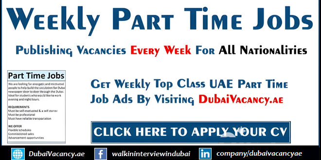 Part Time Jobs in Dubai