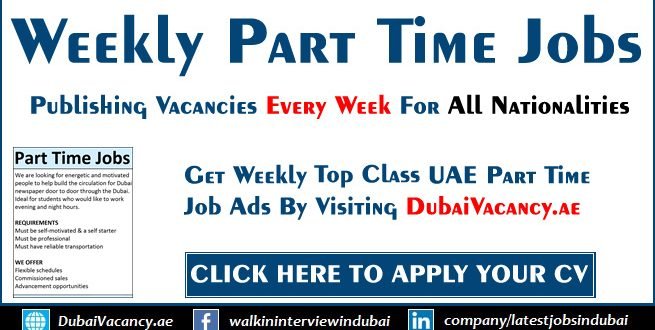 Part Time Jobs In Dubai For Male Female Students June 2021