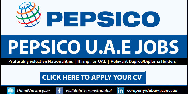PEPSICO Careers Dubai
