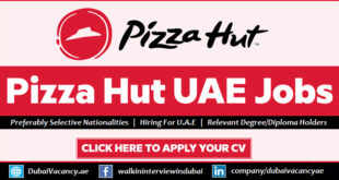Pizza Hut Careers UAE