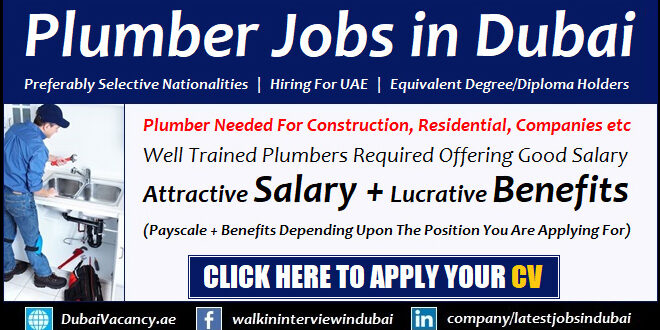 Plumber Jobs in Dubai