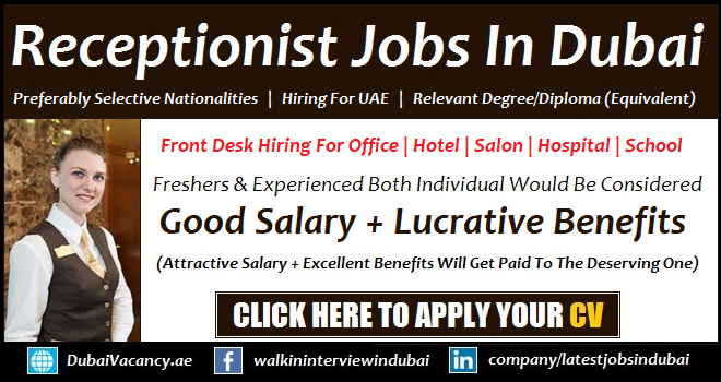 Receptionist Jobs in Dubai 2024 For Hotels-Hospitals-Malls 1 Receptionist Jobs in Dubai 1