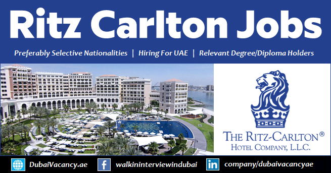 Ritz Carlton Careers Dubai Abu Dhabi