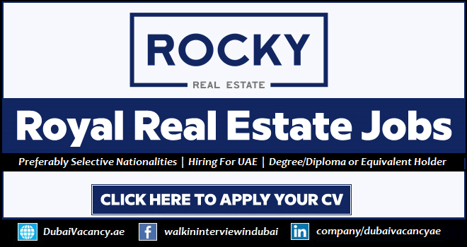 Rocky Real Estate Careers Dubai 2025 Latest Job Vacancies 1 Rocky Real Estate Careers 1
