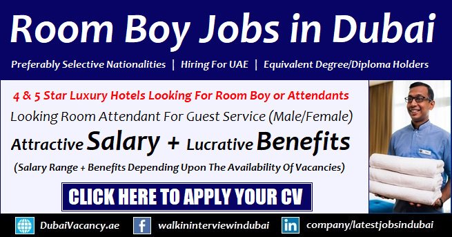 Room Attendant Jobs in Dubai