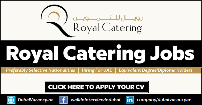 Royal Catering Careers in Abu Dhabi