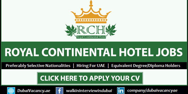 Royal Continental Hotel Careers