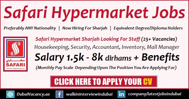 Safari Hypermarket Jobs