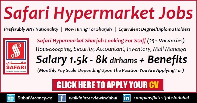 safari mall jobs in sharjah