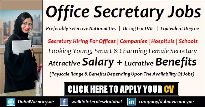 Secretary Jobs in Dubai UAE