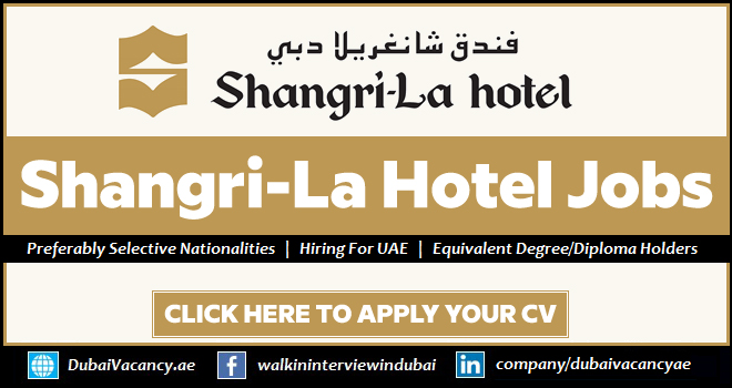 Shangri La Careers Dubai