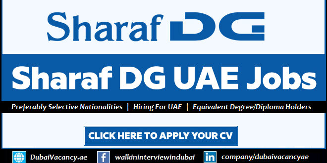 Sharaf DG Careers