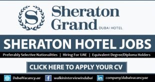 Sheraton Grand Hotel Dubai Careers