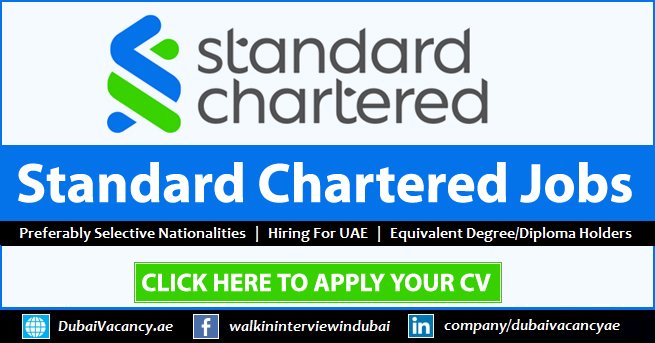Standard Chartered Careers in Dubai UAE