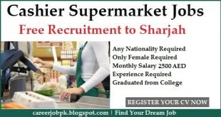 Supermarket Cashier Required in Sharjah