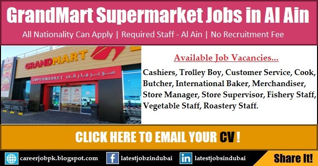 Supermarket Jobs in Dubai