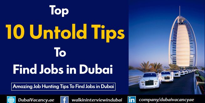 Tips To Find Jobs in Dubai