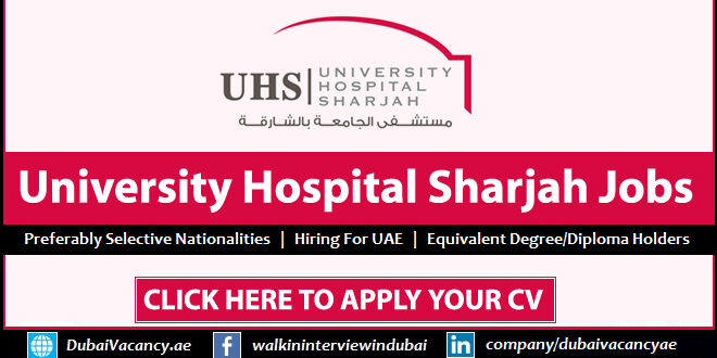 University Hospital Sharjah Careers