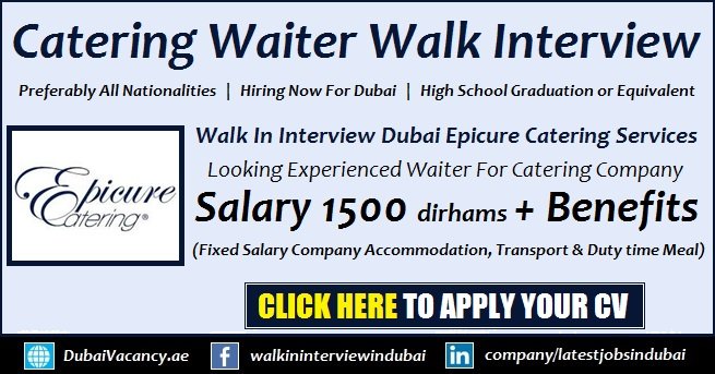 Waiter Jobs in Dubai with Salary and Attractive Benefits Walk in Interviews 1