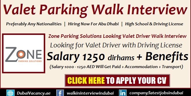 Valet Parking Jobs in Abu Dhabi